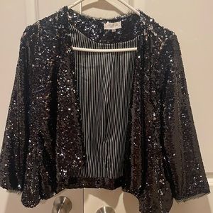 Black sequin blazer